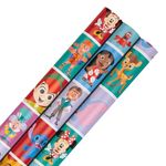 Hallmark Wrapping Paper Roll, Pack of 3 in 1 Disney Characters Design, 2M Each, Birthday, Christmas, Multicoloured
