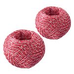 Westmark Barbecue/Roast String, 2 skeins, Special yarn, Polyester, Length: 60 m per skein, Red/White, 15192260