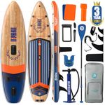 Niphean (Extra Large) Inflatable Paddle Board, SUP for 2+1 People/Family, Stand Up Paddle Board with (Beginner Friendly) StabilTrac Fin, Waterproof Phone Pouch, Paddleboards Inflatable Gift