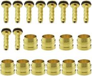 10 Sets Bicycle Olive and Connection Inserts, Replacement Parts Compatible with Tektro Hydraulic Disc Brake Hoses