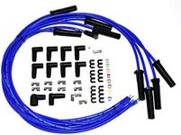 A-Team Performance - Silicone High Performance Spark Plug Wire Set Universal Fit V8 V6 Plus Coil Wire - Compatible with Buick Cadillac Chevy GMC Ford Mopar Oldsmobile Pontiac 8.0mm (Blue) - Plug Set