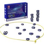 Magnetic Chess Game Set - Magnetic Chess Set Battle Chess Board with Educational Checkers - Portable and Travel-friendly Chess Board - Party Supply for Family Gatherings and Travel (Style A)