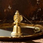 AimtoHome Golden Pray Angel Candle Snuffer, Sweetie Little Courier,Metal Candle Extinguisher with Praying Angel Design, Ideal for Home Daily Use & Gift (8cm x 19cm)