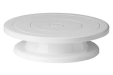 Premier Housewares 0806489 Rotating Cake Stand - White, 28 x H7 cm