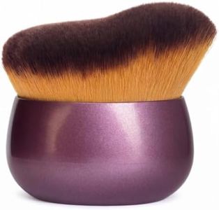 GOERTI Large Kabuki Body Brush for Self Tanner & Bronzer, Ultra Soft Dense Buffing Makeup Brush for Body & Legs, Streak-Free Application, Tan Brush Applicator for Liquid, Cream, Lotion, Mousse