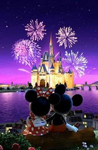 JAKI Diamond Painting Kits for Adults-Castle Diamond Art Kits for Adults,Gem Art Kits for Adults Pictures Arts Craft for Home Wall Decor (12x16inch)