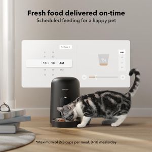 PETLIBRO Automatic Cat Feeder – WiFi App Control, Battery Operated, Portion Adjustable