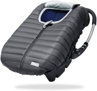 Orzbow Winter Car Seat Covers - Baby Car Seat Cocoon Cover for Boys & Girls, Warm Carseat Canopy Style Cover to Protect Baby from Cold Wind, Rain & Snow, Universal Fit for Infant Car Seat, Dark Grey
