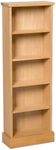 Hallowood Furniture Waverly Oak DVD Storage Cabinet in Light Oak, Wooden DVD Storage (120 DVDs), Bookcase with 5 Shelves, DVD Rack, CD Rack, Shelving Unit for Living Room & Hallway