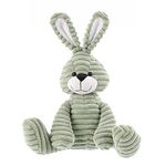 Apricot Lamb Toys Plush Corduroy Rabbit Bunny Stuffed Animal Soft Cuddly Perfect for Child (green Bunny, 8.5 Inches)