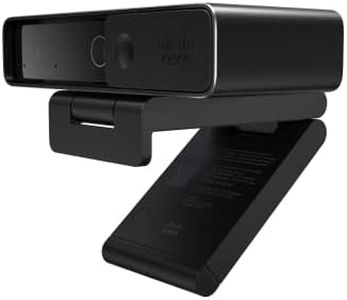Cisco Webex Desk Camera with up to 4K Ultra HD Video, Dual Microphones, iHDR-Enabled Low-Light Performance, Carbon Black, 1-Year Limited Hardware Warranty (CD-DSKCAM-C-WW)