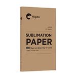 Hiipoo Sublimation Paper 8.5x14 Inch, Work with Sublimation Ink and E Sawgrass Inkjet Printers for Mugs T-Shirts Light Fabric and Other Sublimation Blanks (110 Sheets, 125G)