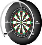 Mission Darts Torus 270 | Dart Board LED Lighting System with Easy Access to Dartboard Area for Unrestricted Play, Available in Sand Blasted Black, Red, Blue, Bronze and Silver