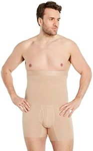 FINN Shapewear Herren Boxershorts – Bodyshaper Mieder mit Bauchweg Effekt – Figurformende Unterhose für Männer – Stützende Shaping Shorts aus Baumwolle für Bauch und Hüfte Hautfarbe Nude M