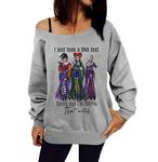 Women Sanderson Sisters Cute T-Shirt Novelty Halloween Graphic Tees Short Sleeve Witches Hocus Pocus Fall Shirt for Women, Gray, X-Large