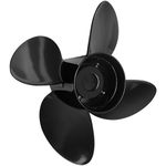 14 X 19" RH Outboard Propeller for Mercury Engine 135-300HP 2 & 4-Stroke & Mercruiser Sterndrives Alpha/Bravo One,4-Blade Aluminum 14Dia x 19Pitch Boat Prop15 Spline Tooth,Replace OEM#48-8M0084495