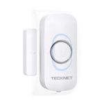 TECKNET Door Alarm Sensor, Window Alarm Sensors, 2-in-1 Alarm & Chime, 3-Level Volume Control, Door Sensor Alarm for Home Security, Wireless Burglar Alarms for House, Shop, Office, Garage