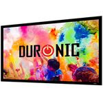 Duronic Projector Screen FFPS100 Wall Mountable HD Projection Screens, 100” Fixed Frame Movie Screen, 16:9 Ratio Home Theatre Cinema Screen, Ideal for Home, Classroom, Office Presentations