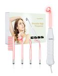 High Frequency Facial Machine Skin Care Tool for Wrinkles Reducing Skin Tightening High Frequency Facial Wand with 4 Tubes
