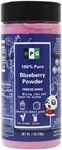 NPG Pure Blueberry Powder 7 Oz, Wild Blueberry Freeze-Dried Extract for Authentic Flavor in Smoothies, Baking, and Beverages, No Sugar Added, Non-GMO Food Coloring, Fruit Drink Mix