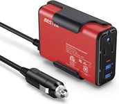 BESTEK 150W Power Inverter DC 12V to 110V AC Car Adapter with 4.2A Dual USB Car Charger, Thinner Design with ETL Listed