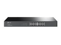 TP-Link 16 Port Gigabit Ethernet Switch | Plug and Play | Sturdy Metal w/ Shielded Ports | Rackmount | Fanless | Limited Lifetime Protection | Unmanaged (TL-SG1016)