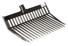 LITTLE GIANT DuraFork Pitch Fork Replacement Head (Black) Durable Polycarbonate Stable Fork Head with Angled Tines (Item No. PDF103BLACK)