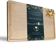 Casual Home Delice Maple Rectangle Juice Drip Groove Cutting Board, Rectangular 15.5x11