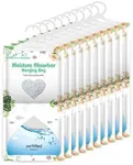 CANAGER Hanging Moisture Absorber-10 Packs, Hanging Dehumidifier Bags for Closet,Bedroom and kitchen,Fragrance Free,Moisture Absorb 12.5OZ