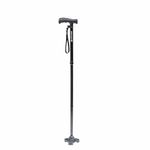 HurryCane Freedom Edition Folding Walking Cane, Black