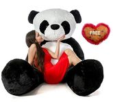 ToYBULK Panda Teddy Bear, Teddy Bear 7 Feet for Girls, Big Teddy Bear, Toys for Girls, Birthday Gift for Girls/Wife/Girlfriend/Husband, (with 30cm Heart Free) (7 Feet, Panda)