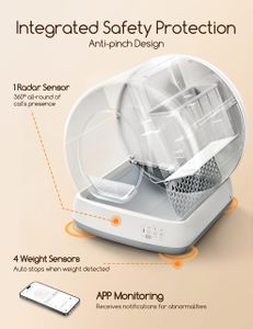 MeoWant Automatic Cat Litter Box – Self-Cleaning Pet Toilet