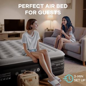 OlarHike Double Air Mattress – Black Inflatable Bed