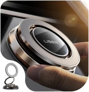 LISEN Suction Phone Mount for Vacuum [All-Metal & Nano Gel 98+LBS Suction] 360 Adjustable Vacuum Magnetic Phone Holder for Car, for Magsafe Car Mount for iPhone 17 Pro Max 16 15 14 13 12 &Dash Covers