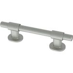 Franklin Brass Adjusta-Pull Bar (5-Pack) Adjustable Cabinet Handles 1-3/8" to 4" Adjustable Hole Distance Matte Satin Nickel Cabinet Pulls Cabinet Hardware Dresser Handles Drawer Pulls P44364-SNM-B