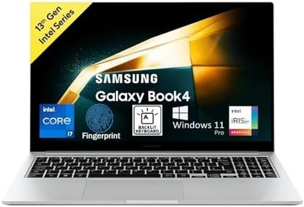 Samsung Galaxy Book 4 15.6" Full HD Screen | Intel Core i7 1355U | 16GB RAM | 512GB SSD | Windows 11 Pro | Backlit KB |RJ45 LAN Port| Fingerprint | Intel Iris XE Graphics | NP754XGJ-LS2IN | Silver
