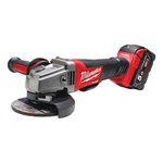 Milwaukee M 18 Cag 125Xpd-502X – 18 V 5.0 Ah Lithium Disc Grinder 125 mm with Dead Man Switch