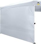 CROWN SHADES SunWall Silver Coated for 10x10 Pop up Canopy Tent, 1 Pack Sidewall Only with Silver Coating (Beige) (1 Pack, White)