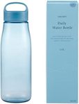 Marna Daily Water Bottle (1L / Washerless) Smooth Mouth Feel Like Glass (Light Weight/Dishwasher Safe), Spring Blue K819B