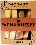 Palo Santo Sticks Authentic Smudging Peru - 8 Pack for Energy Cleansing, Aromatherapy, Meditation | 100% Natural, Ethically Sourced, Sustainable Holy Wood | Premium Quality, Purification