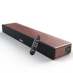 Sound Bar Wooden MEREDO Soundbar for TV with Built-in Subwoofer 165W 2.1CH with ARC Cable 5 EQ Mode (Adjust Bass & Treble) BT 5.0/Optical/AUX for Home Theater- 31 inch, D47-Plus-NEW