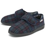 DUNLOP Mens Touch Fastening Full Slipper MTO - Navy - UK 8