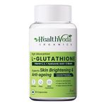 Health Veda Organics L-Glutathione 1000mg Capsules with Grape Seed Extract, Vitamin C, Vitamin E, Alpha Lipoic Acid, Hyaluronic Acid, and Biotin for Skin Glow & Antioxidant Support - 60 Veg Capsules