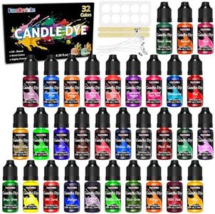 Candle dye - 32 Colors Liquid Oil-Based dye for Candle Wax, Vivid Candle Color for DIY Candle Making, Highly Concentrate Natural Candle Color
