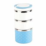 Yosoo picnic lunch, box, pot bread box, portable isolated thermal stainless steel, interior insulation, leak proof spout with handle, food container, food carrier for food., blue, 1230 ml