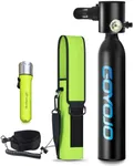GOYOJO Mini Scuba Tank, 6-12 Minutes Diving Tank, Portable Lung Tank Kits with 3000 PSI Max Pressure, Reusable 0.5L Small Scuba Diving Tank Gear Underwater Breathing Training
