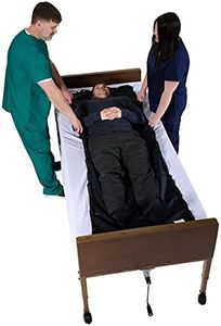 Patient Aid 78" x 28" Reusable Slide Sheet with Ergonomic Handles for Positioning, Turning, and Moving Patients Up to 500 lbs, Strong and Comfy Nylon Fabric Patient Transfer Sheet (Pack of 3)