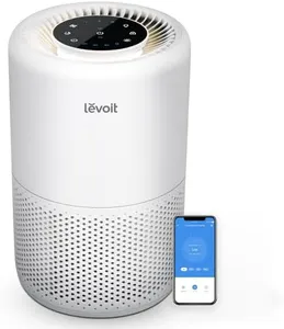 LEVOIT Air Purifier for Home Bedroom, Smart WiFi Alexa Control, Covers up to 915 Sq.Foot, 3 in 1 Filter for Allergies, Removes Pollutants, Smoke, Dust, 24dB Quiet for Bedroom, Core 200S, White