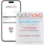 Radonova QuickScreen Home Radon Test Kit - Short Term Charcoal Radon Detector (2-4 Days) Reliable Accurate Readings - EPA Approved Radon Home Test - Lab Analysis Included - Unavailable in New Jersey