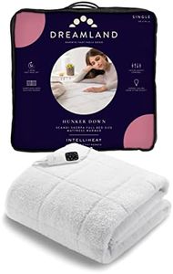Dreamland Scandi Sur-matelas chauffant électrique en sherpa pour lit simple - Technologie chauffante très rapide Intelliheat+ - Télécommande - 6 réglages de température et minuterie - 190 x 90 cm